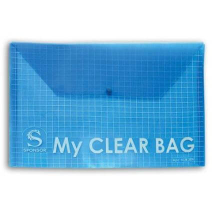 Папка на кнопке А4, MY CLEAR BAG, 140мкм, SCB209 12/12