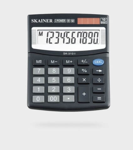 Калькулятор 10 разрядов  SK-310II    SKAINER