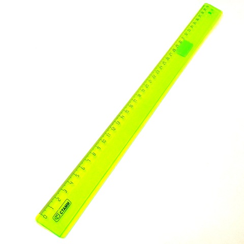 Линейка 40см NEON Cristal ассорти ЛН520 1/20