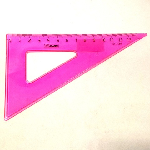 Угольник 13см 30* NEON Cristal ассорти ТК330 1/20