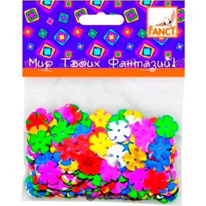 Пайетки, ассорти, 3 диз., п/п с е/подвесом арт.FD020033