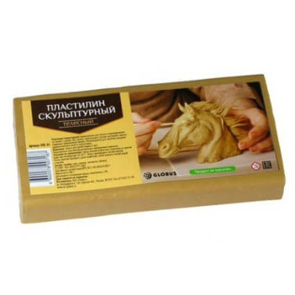Пластилин скульптурный, 500г, телесный ПЛС-01 1/10