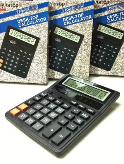 Калькулятор 12 разрядов 20,6*16,4*3,0 см. SDC-888T