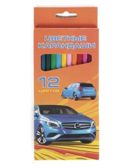 Карандаши цветные 12цв., "Автопанорама" BKc_12710 1/12