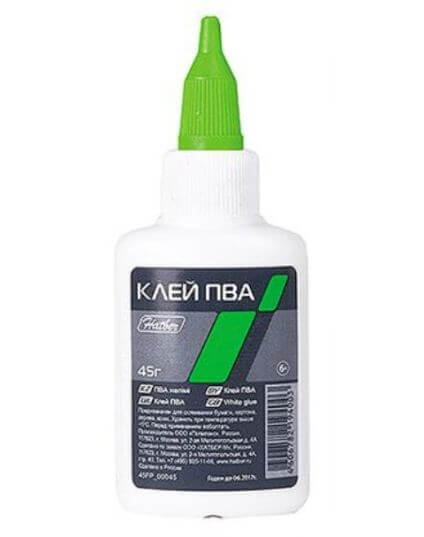 Клей ПВА 45г с дозатором Hatber 45FP_00045 1/100