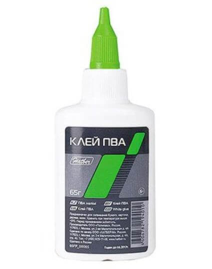 Клей ПВА 65г с дозатором Hatber 65FP_00065 1/50