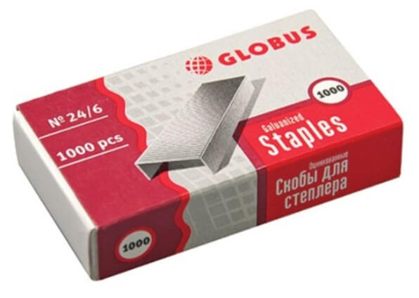 Скобы № 24 оцинкованные С24/6-1000 1/20