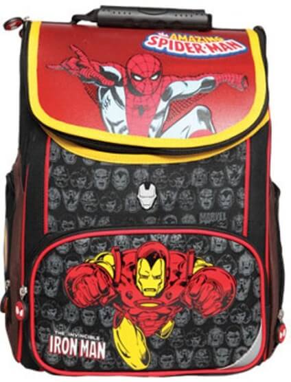 Ранец школьный, MARVEL COMICS, 36х28х16см,чехол-дождивик в подарок 830708