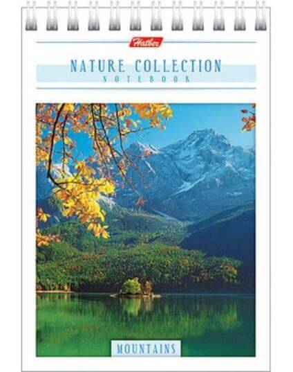 Блокнот А6 80л гребень "Nature Collection" 80Б6Вгр 5/40