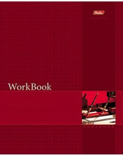 Тетрадь 96л. А5 сшито-клеен. тиснение "WorkBook" Красная кл. 96Т5тB1к_01565 1/36