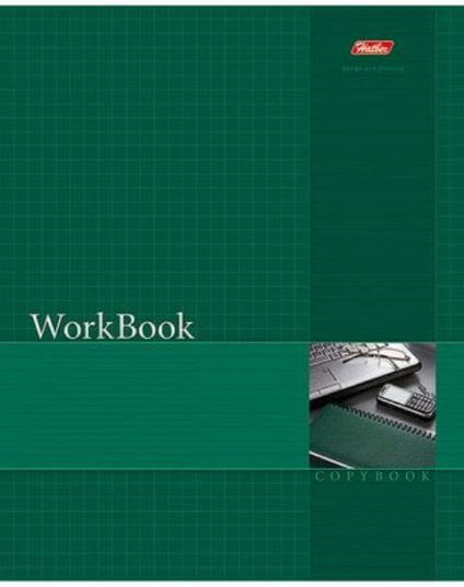 Тетрадь 96л. А5 сшито-клеен. тиснение "WorkBook" Зеленая 96Т5тB1к_06193 1/36