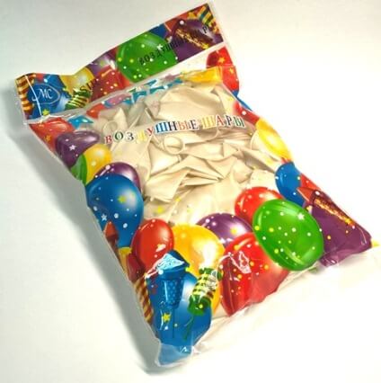 Воздушные шарики:белый металлик,размер №12 МС-3444/бел./ 1/100