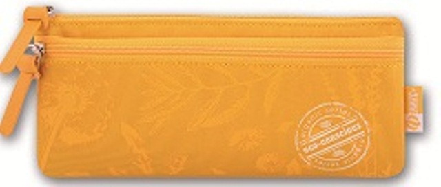Пенал школьный арт.39359/36 ЭКО-ДИЗАЙН (без наполнения, 19,5x8,5см, микрофибра, застеж.-молния, фигурная "собачка")