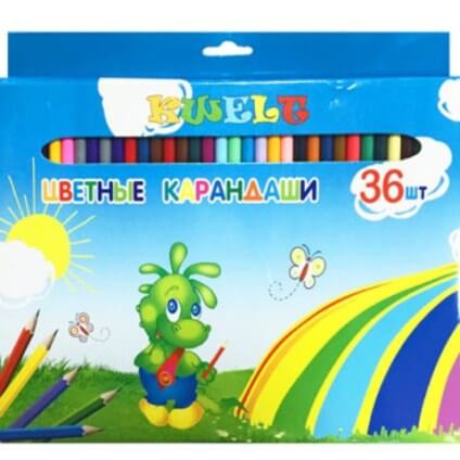 Карандаши 36цв. эконом К-02004 1/4