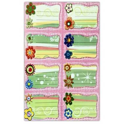 Наклейка на тетрадь 18*22,5см " Разноцветие " фольга голографическая К-6184 1/10