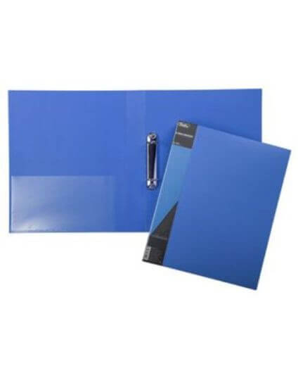 Папка на 2-х кольцах А4 Синяя пл. корешок 40 мм STANDARD 24AB4_00109 1/12