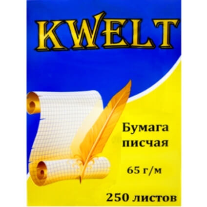 Бумага писчая А4 250лист 65г/м КР-00002