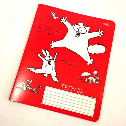 Тетрадь 18л., А5, линия "Кот Саймона", асс 18Т5В2 1/200