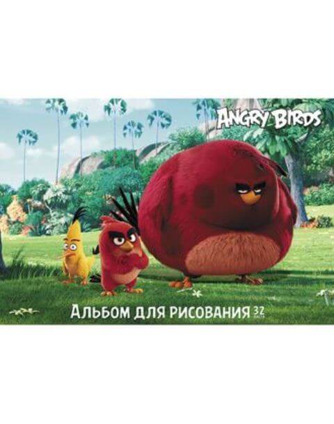 Альбом 32л. "ANGRY BIRDS" (MOVIE) на скобе 32А4В 1/45