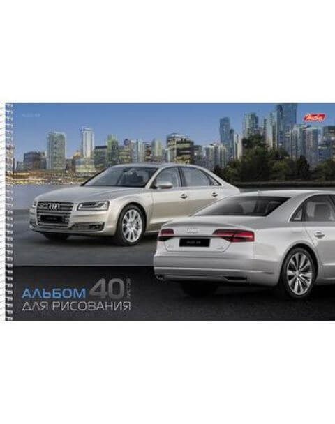 Альбом 40л. спираль "Престижные авто" А-4, 40А4Всп 5/35