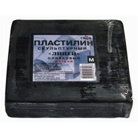 Пластилин скульптурный Люкс 300гр оливковый, твердый, 24С1506-08 1/28