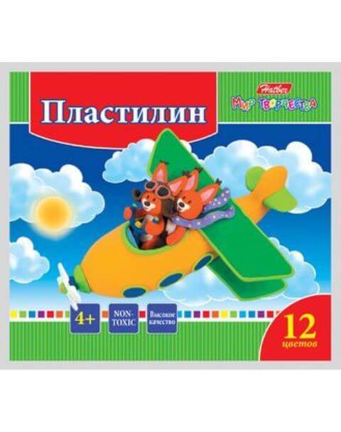 Пластилин 12цв. -Ушастики- 240г со стеком KPn_12880 1/16