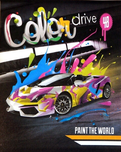 Тетрадь 48 л. "Color Drive" тиснение 48Т5тC1 1/10/100
