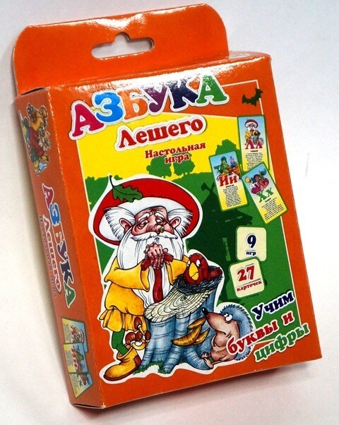 Карточная игра "Азбука Лешего" (Учим буквы и цифры) европодвес