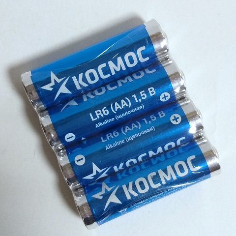 Батарейка пальчиковая КОСМОС LR6 1/96