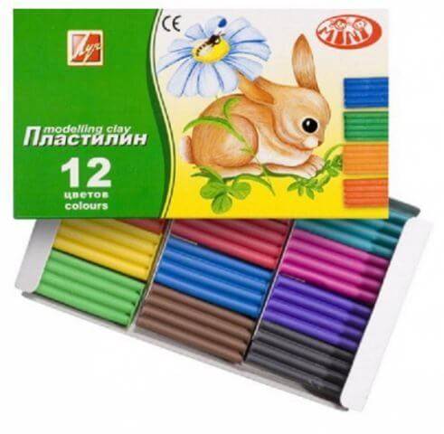 Пластилин 12цв, ZOO 162гр 19С1272-08 1/36
