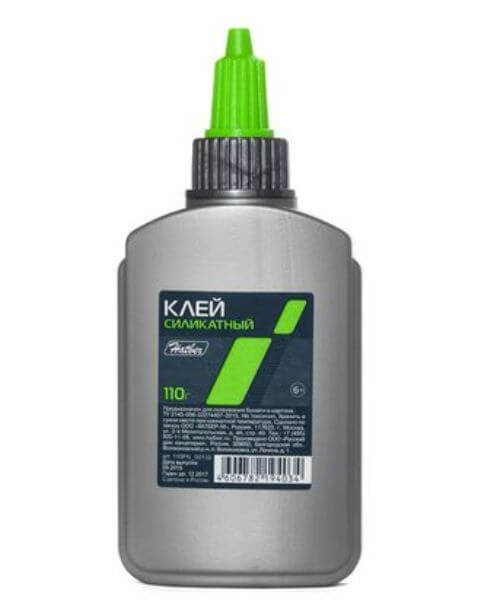 Клей канцелярский, 110г, силикатный, с дозатором 110FN_00110 1/50