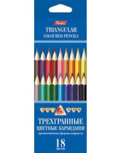 карандаши 18цв трехгран. к. европодвес BKt_18400 1/8