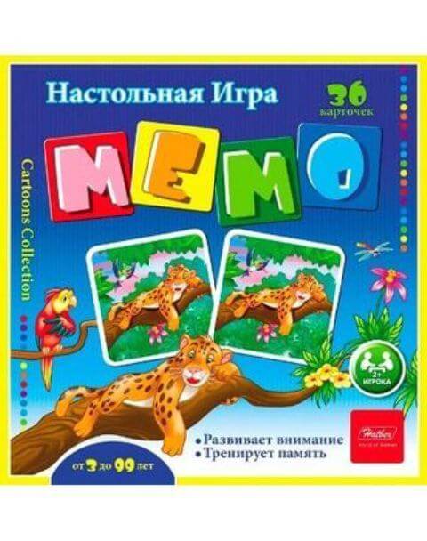 Игра Настольная МЕМО 36 карточек-Веселые джунгли- 36ИнМ_11094 1/10