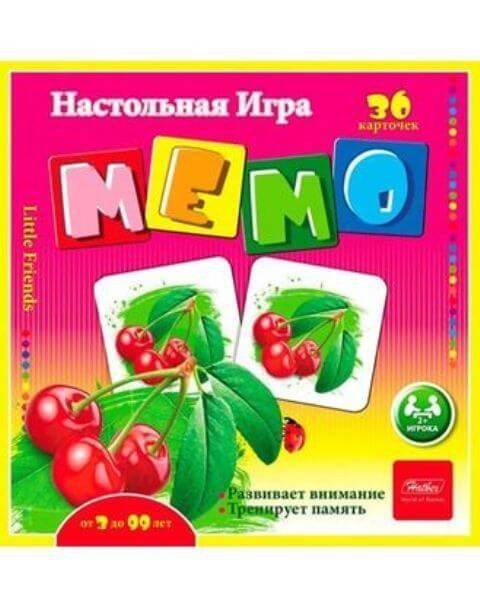 Игра настольная МЕМО 36 карточек-Фруктовый коктейль- 36ИнМ_11098 1/10