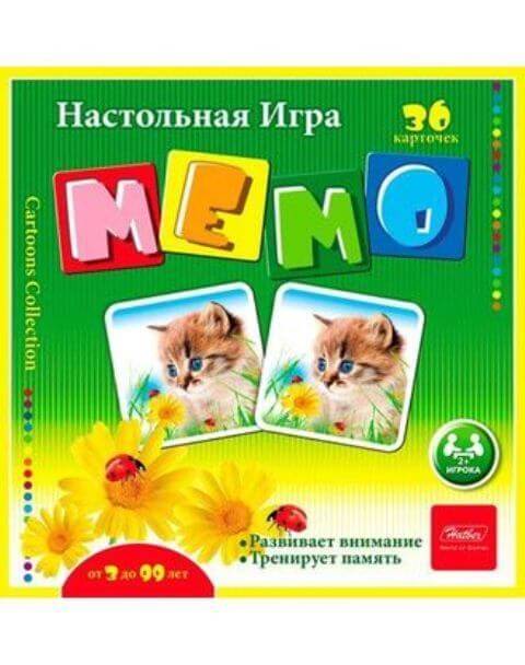 Игра Настольная МЕМО 36 карточек-Пушистые любимцы- 36ИнМ_11096 1/10