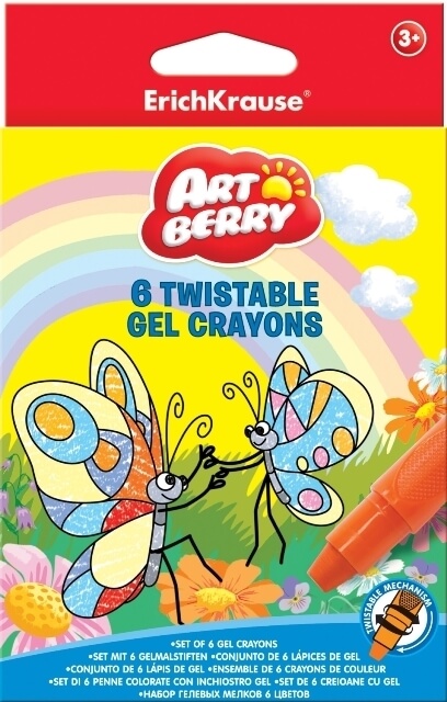 Гелевые мелки ArtBerry Twistable 6 цв. 33121