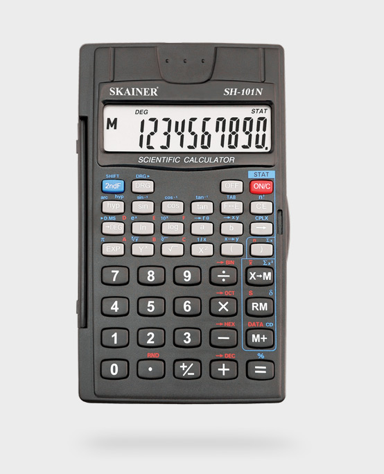 Калькулятор инженерный 10 разр.  56 функций, черный 72 x 120 x 12 мм  SH-101N1/1
