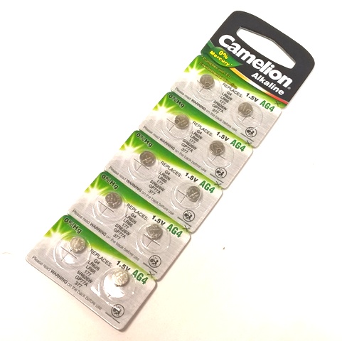 Батарейка круглая CAMELION AG4 BL-10 1/10