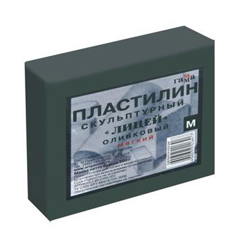 Пластилин скульптурный, 500г, мягкий, оливковый 280Е050004мягкий 1/10