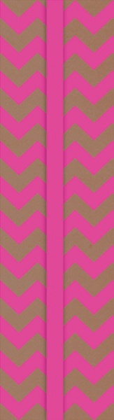 Закладка картон. д/книг РОЗОВЫЙ ЗИГЗАГ (17x4,5см, с резинкой, полноцв. печать,) 42923 1/100