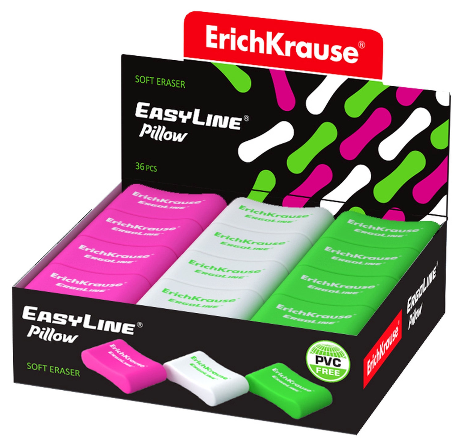 Ластик ErgoLine Pillow асс. 44477 1/36