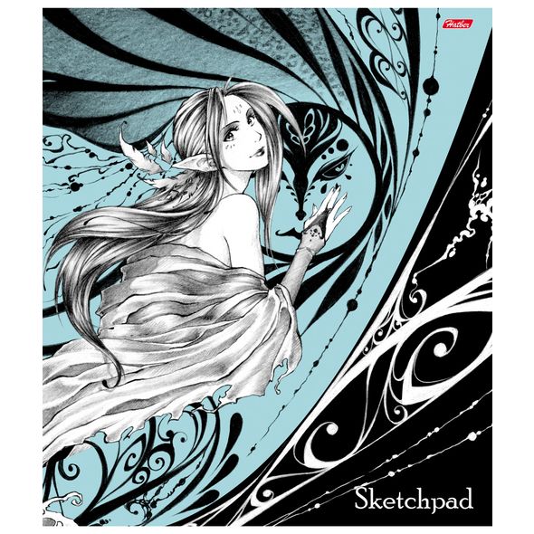 Альбом 40л. А3 "Волшебная эльфийка" SKETCHPad 100г на скобе 40А3В_07151 1/28