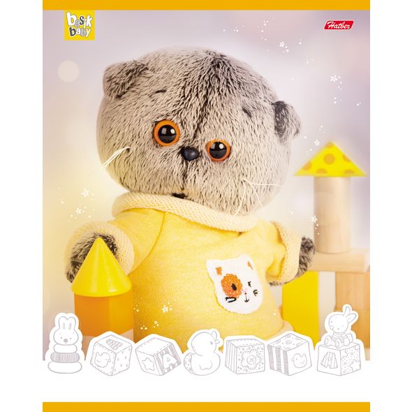 Тетрадь 18л., А5, линия "Кот Басик" асс 18Т5В2 1/200