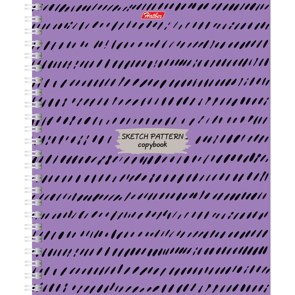 Тетрадь 80л. А5 гребень "Sketch pattern" 80Т5В1гр 1/4/56