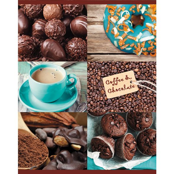 Тетрадь 96л. А5 "Coffee&Chocolate" 96Т5С1 1/7/56