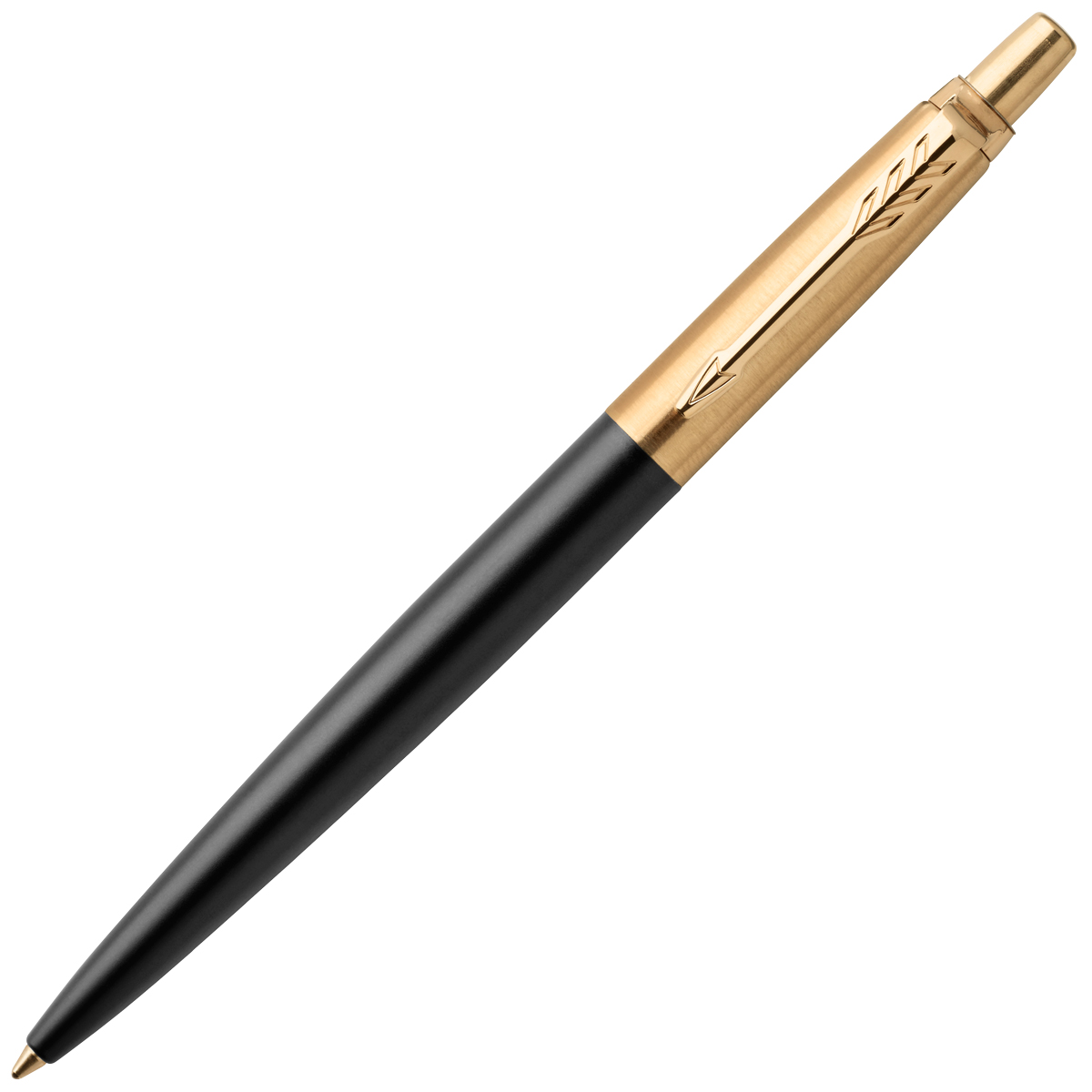 Ручка шариковая JOTTER PREMIUM Bond Street Black GT , нерж.сталь, черн. корп.,позолота, синие чернила, M PARKER-1953202