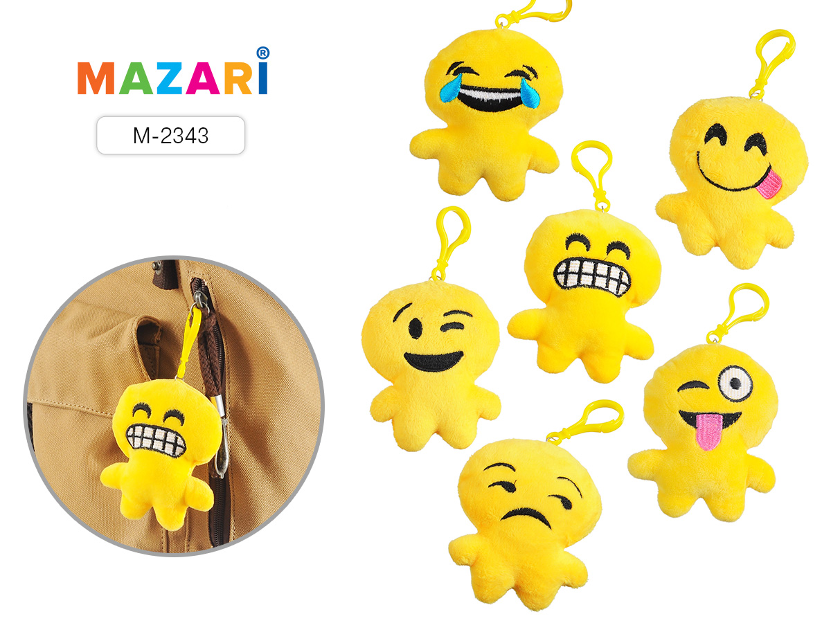 Брелок EMOJI PERSON, игрушка-смайл 9,5х7см., арт. М-2343 1/12