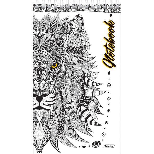 Блокнот А5 60л гребень "DOODLE ART", линия, пластик. обложка 60Б5A2гр 1/24