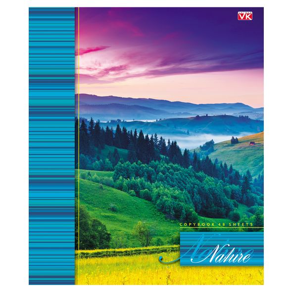 Тетрадь 48л. А5 линия "Nature" 48Т5С2 1/10/100