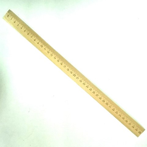 Линейка 40см, деревянная ЛМП400 1/100